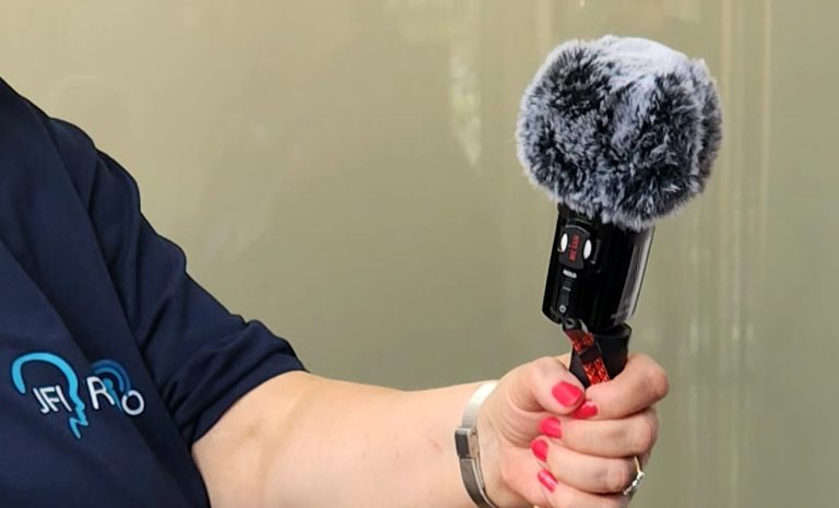 Hand with microphone Hand with microphone